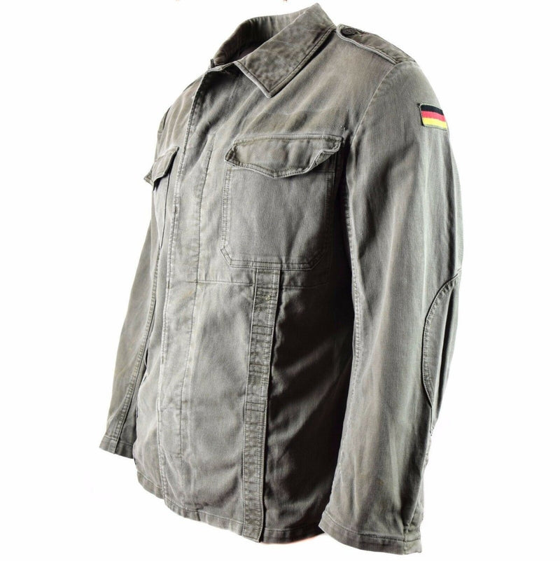 Original German army Moleskin jacket vintage BW army field olive drab jacket