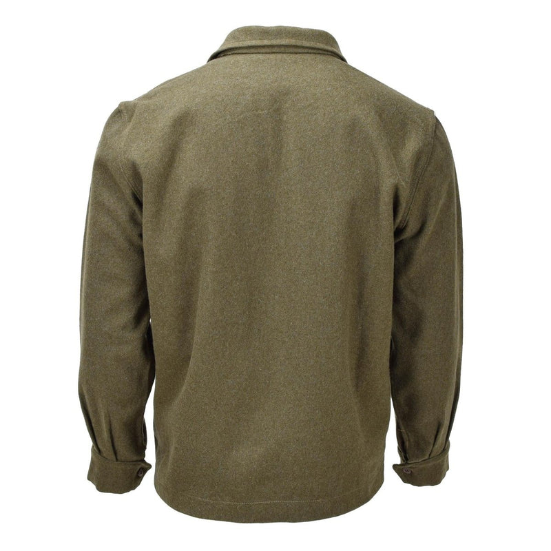 Original Italian formal jacket olive wool uniform vintage adjustable cuffs vintage jacket