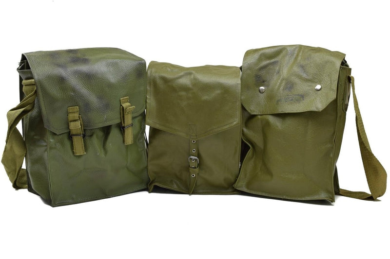olive color gas mask bag