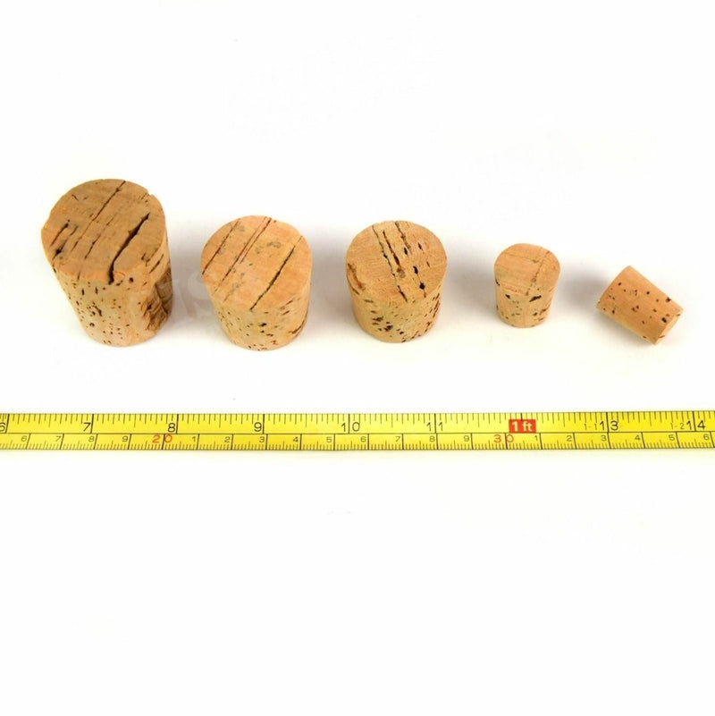 Vintage German Cork plugs Tapered round bottle canteen corks plugs bushcraft brown lightweight
